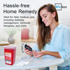 BioBox comparación de tamaño frente a mano para entender portabilidad