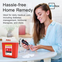 BioBox etiqueta normativa y símbolos de cumplimiento para confianza