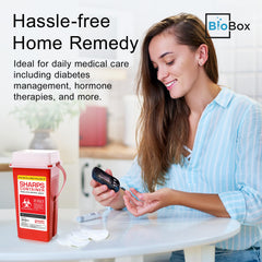 BioBox etiqueta con instrucciones de disposición para facilitar eliminación correcta