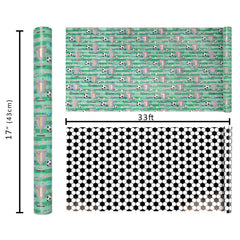 BIOBROWN comparación de escala del rollo junto a objetos, ayuda a dimensionar el material