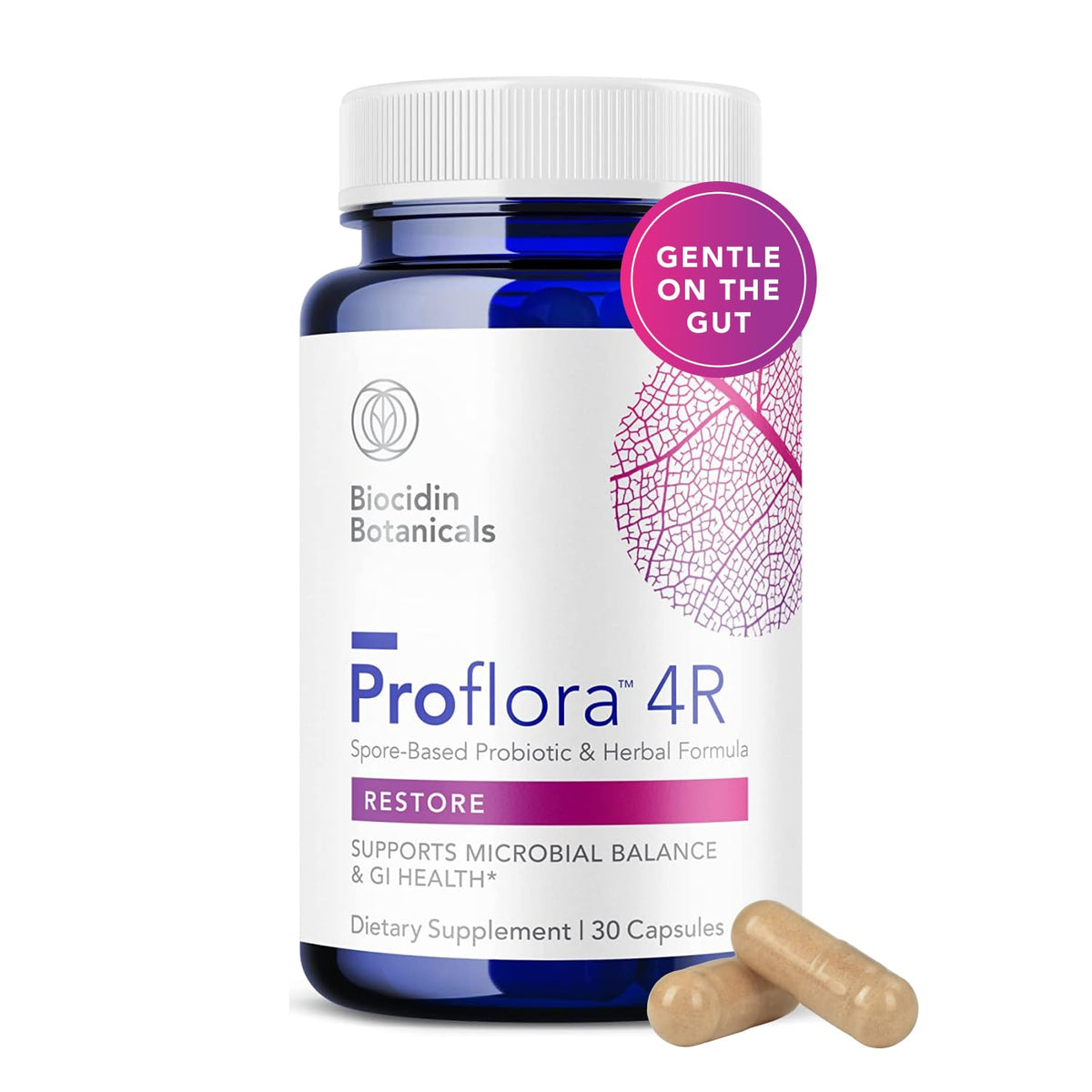 Bio‑Botanical Research frasco Proflora 4R frente, visión clara del empaque y beneficio práctico
