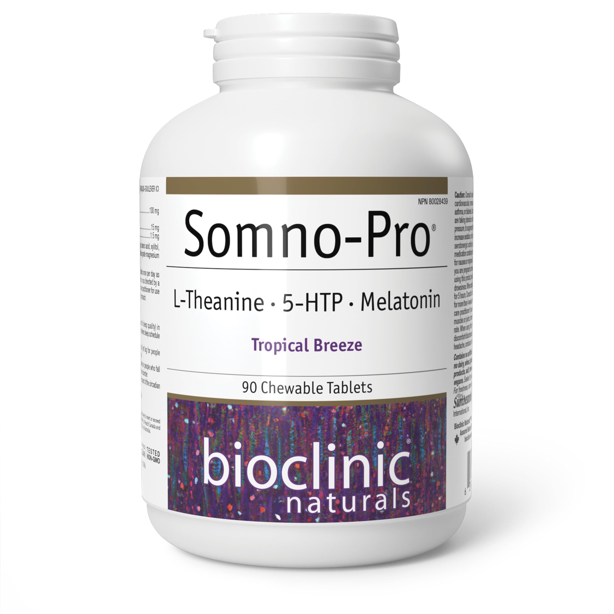 Bioclinic Naturals Somno Pro frontal mostrando envase y beneficio descanso