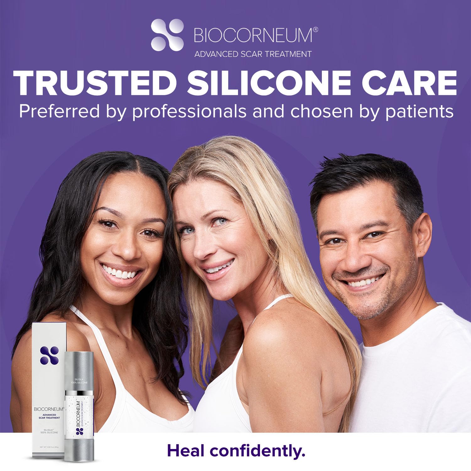Biocorneum resultado estético antes y después con aspecto más suave