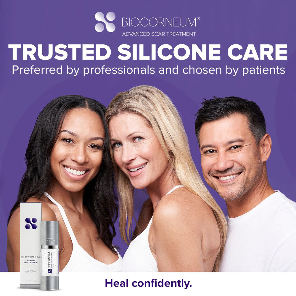 Biocorneum resultado estético antes y después con aspecto más suave
