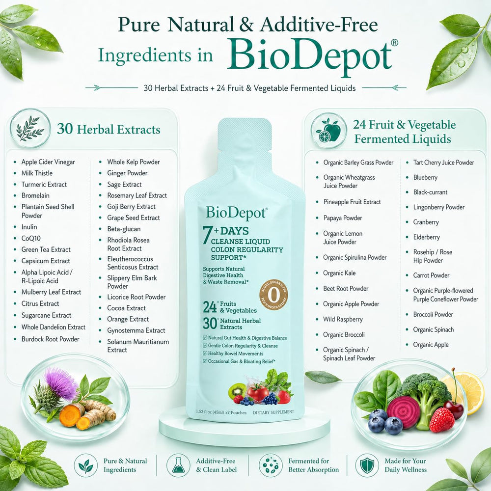 Biodepot comparación de tamaño para dosificar con facilidad
