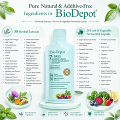 Biodepot comparación de tamaño para dosificar con facilidad