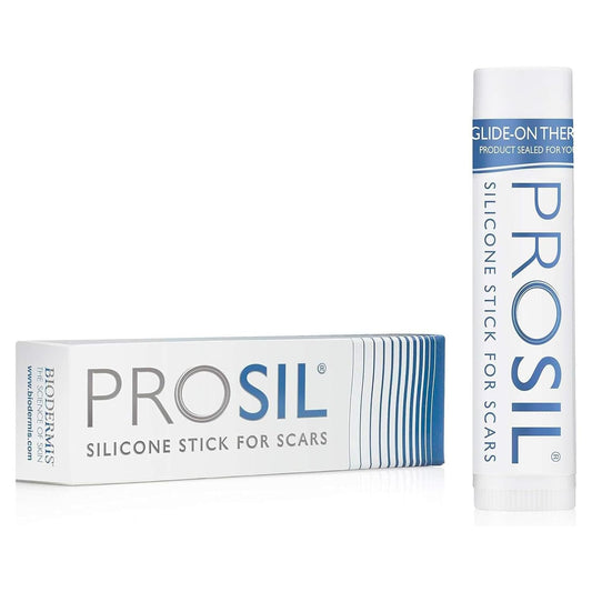 BIODERMIS PROSIL stick frontal mostrando el diseño compacto y práctico