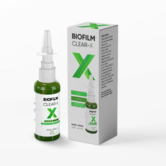 BioFilm Clear frasco frontal mostrando etiqueta y beneficios claros