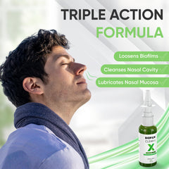 BioFilm Clear niebla fina del spray mostrando distribución uniforme y eficiencia