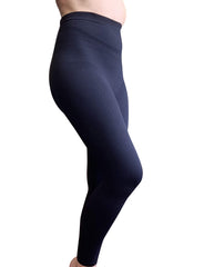 Bioflect vista frontal del leggings negro mostrando ajuste y soporte