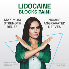 Biofreeze parche colocado en cuello ofreciendo soporte y alivio localizado