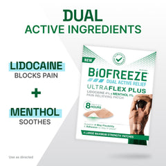 Biofreeze detalle de textura flexible que mejora el ajuste y confort