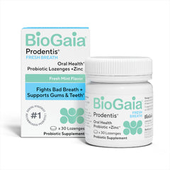 BioGaia Prodentis frente del envase mostrando frescura y confianza