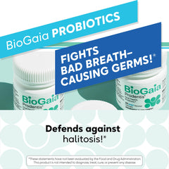 BioGaia etiqueta con instrucciones para un uso seguro y correcto