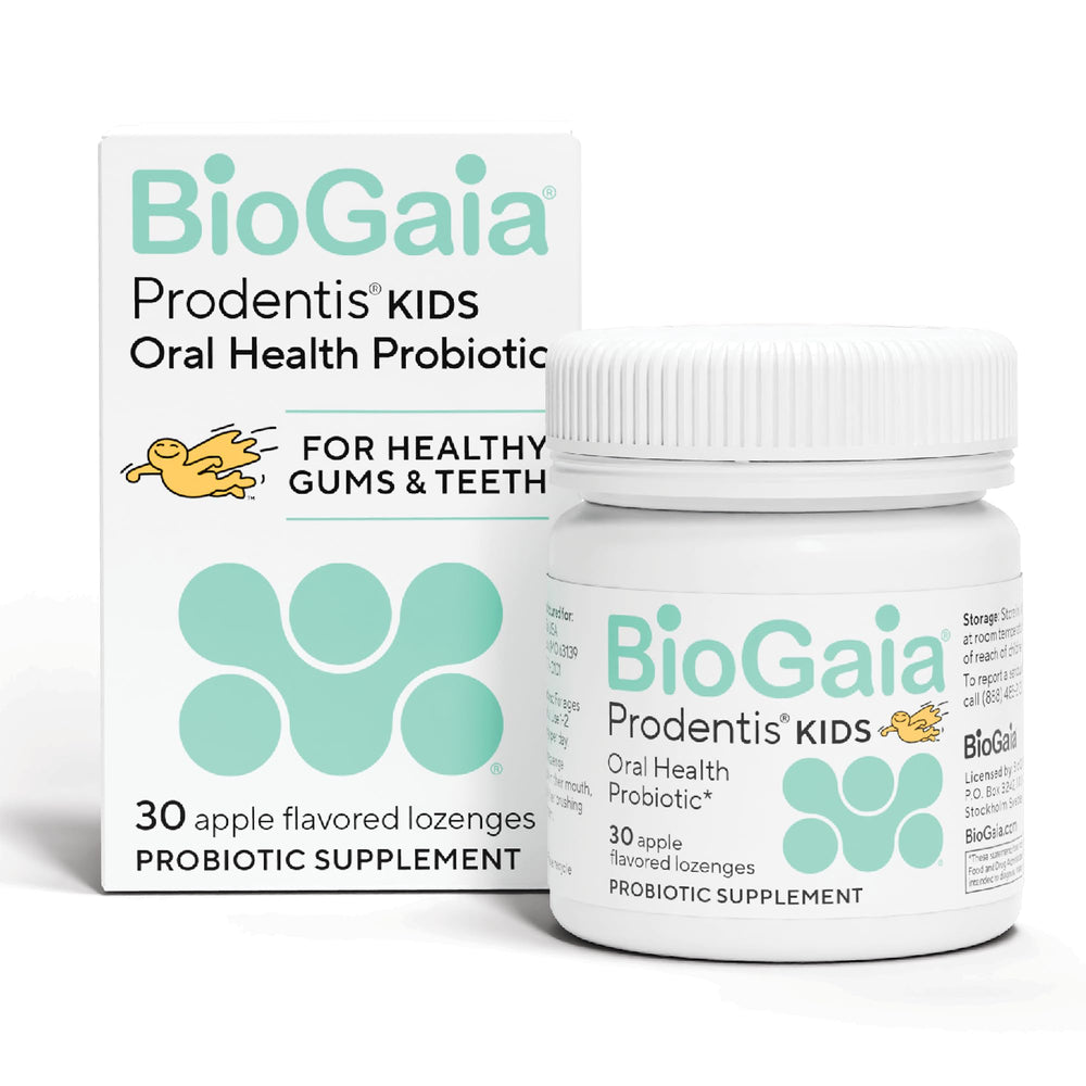 BioGaia empaque frontal mostrando pastillas, claridad y confianza