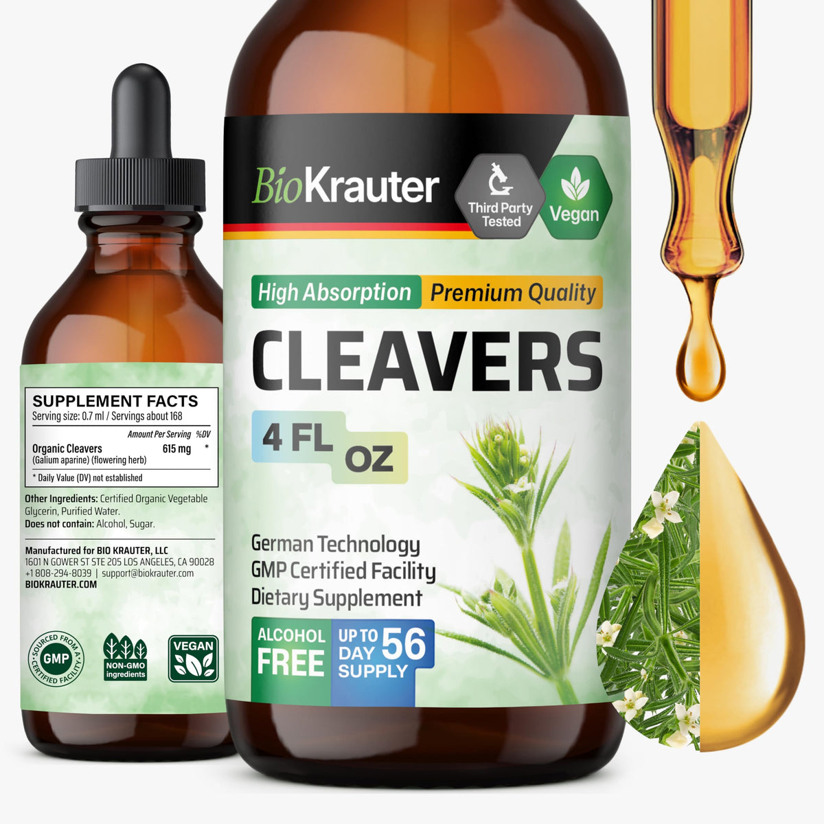 BIO KRAUTER frasco frontal mostrando etiqueta clara y tamaño beneficioso