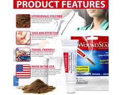 Biolife WoundSeal etiqueta y texto del envase, información clara y segura