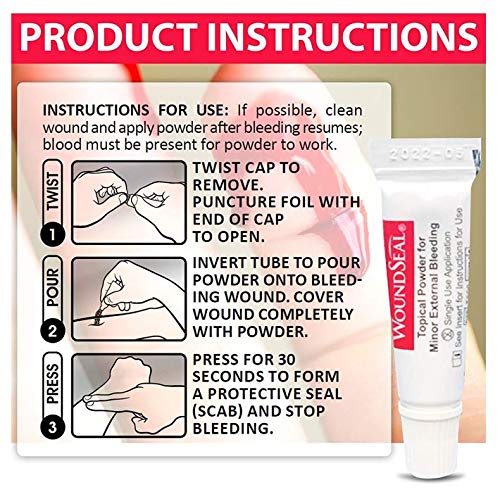 Biolife WoundSeal: envases de dos botes para uso familiar rápido en emergencias.