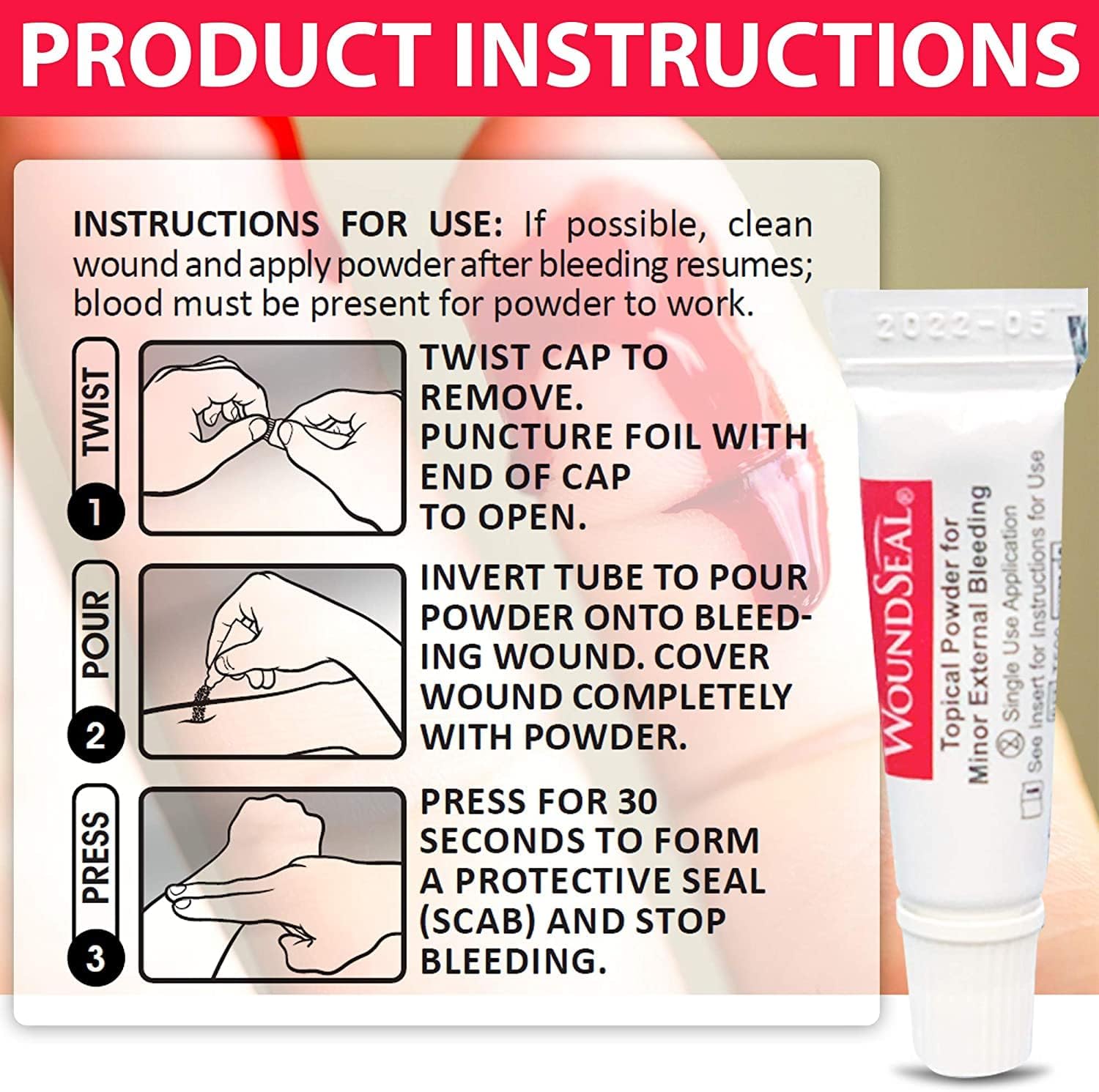 Biolife etiqueta con instrucciones y certificaciones visibles
