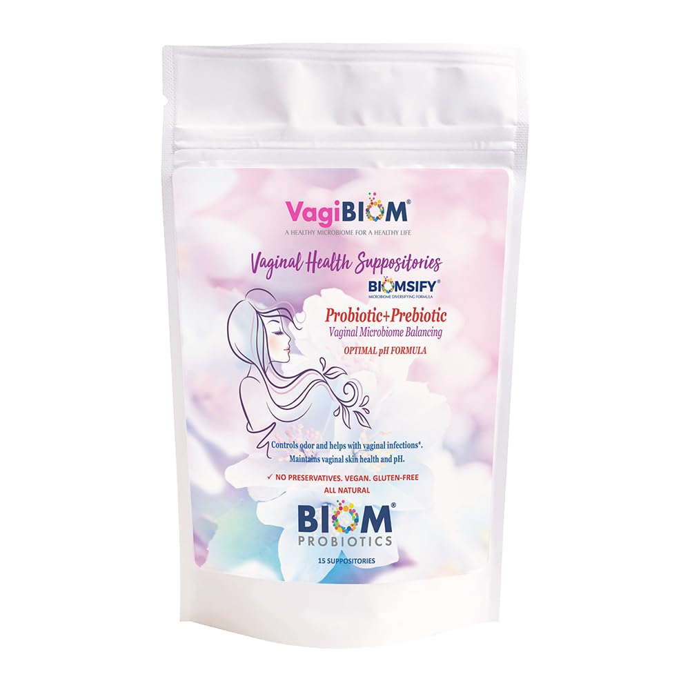 Biom Probiotics VagiBIOM frontal del envase mostrando diseño y confianza
