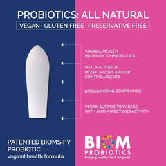 Biom Probiotics demostración de inserción sencilla y uso nocturno cómodo