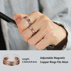 BioMag ajuste manual del anillo en la mano mostrando su diseño abierto