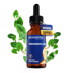 BioMatrix frasco frente mostrando el diseño y volumen de 30 ml para dosificación precisa