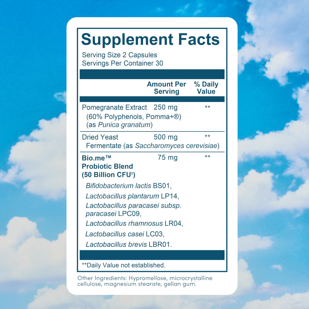 Bio.me detalle del rótulo con lista de ingredientes y transparencia