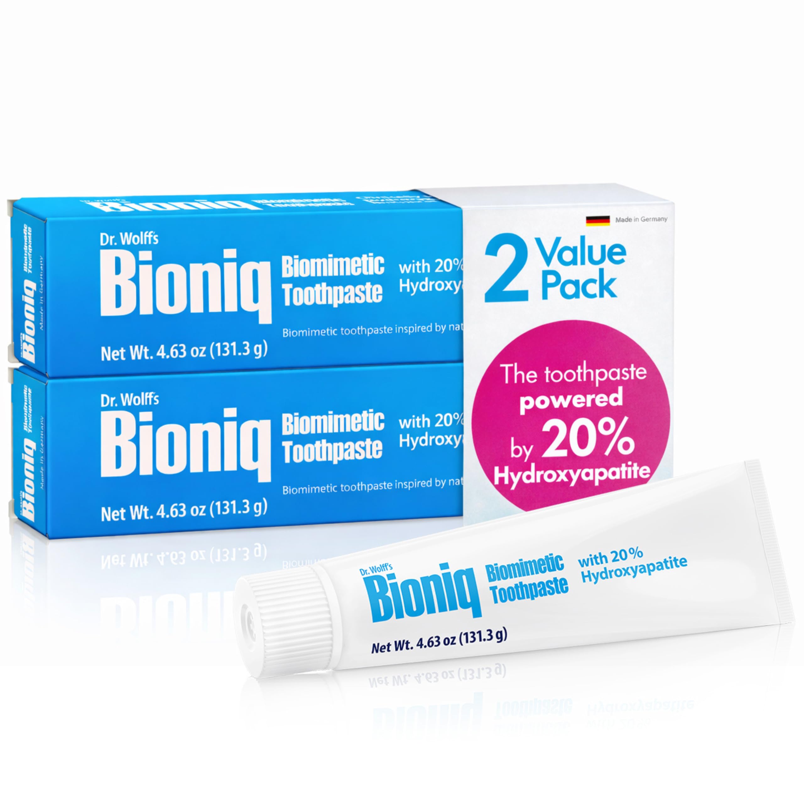 Bioniq Classic frente del tubo mostrando el diseño y fácil identificación del producto