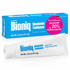 Bioniq Classic vista frontal del tubo mostrando el diseño y beneficio de remineralización