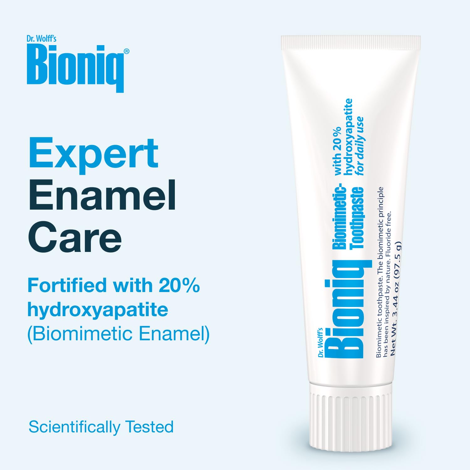 Detalle de la textura de la crema Bioniq para mostrar su consistencia y limpieza suave