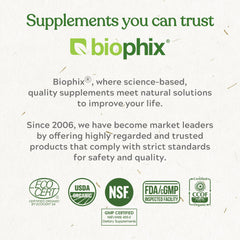 biophix etiqueta nutricional legible con ingredientes y dosificación