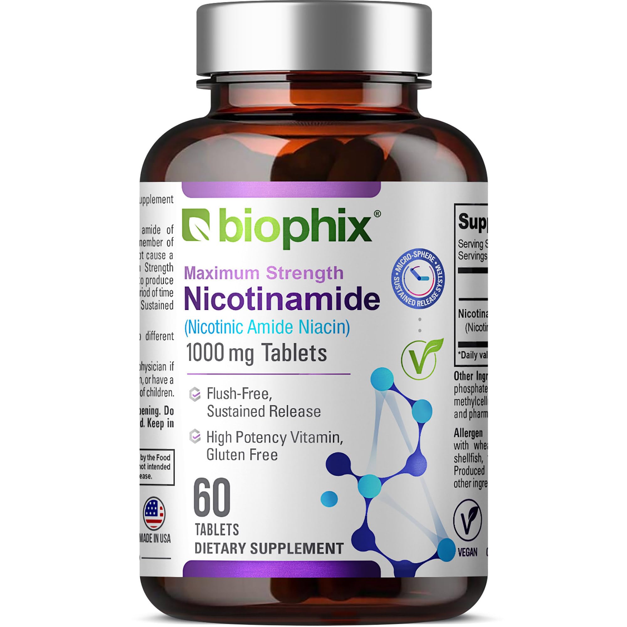 biophix frasco frontal mostrando etiqueta y dosis, claridad de producto
