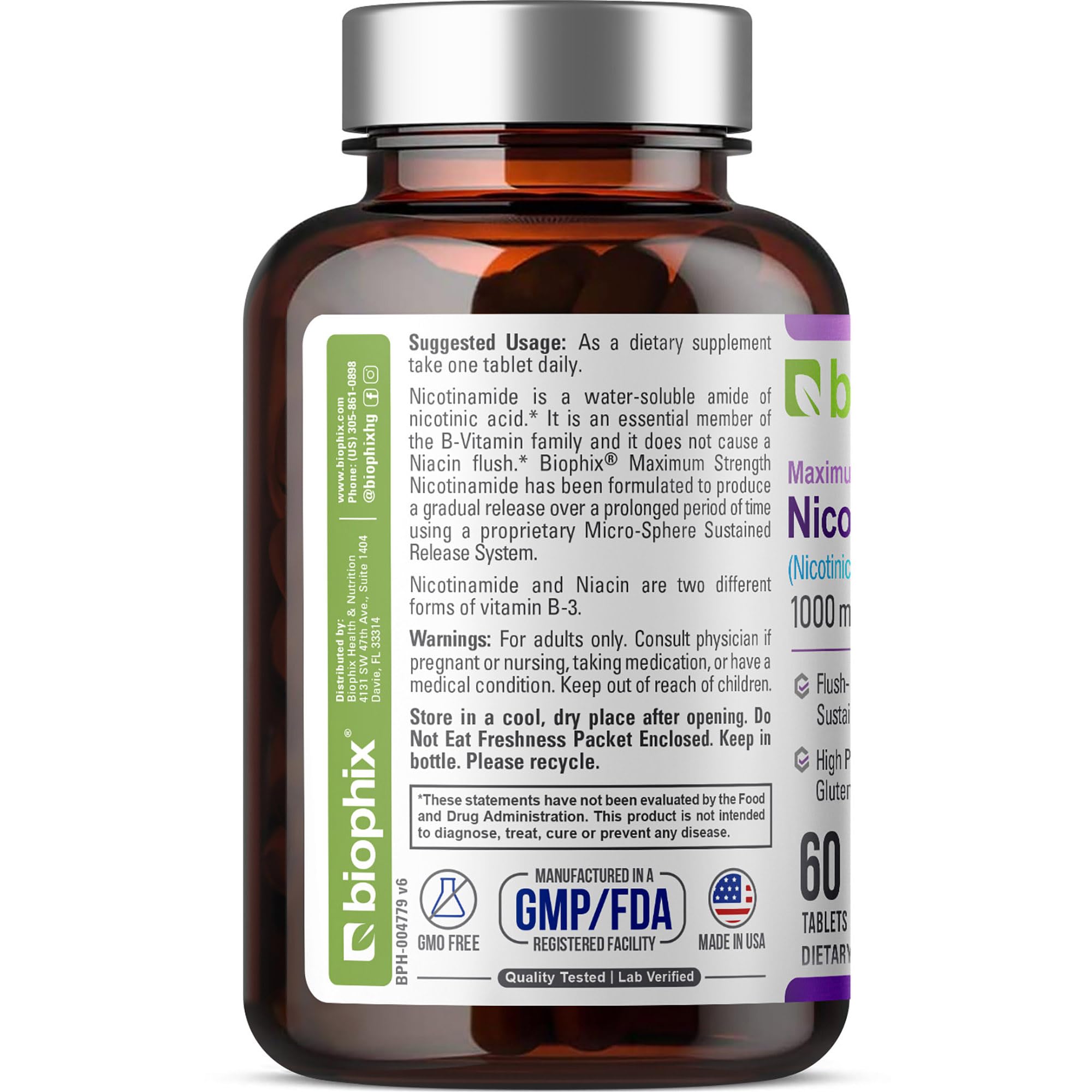 biophix sellos de certificación orgánica y cGMP mostrando calidad