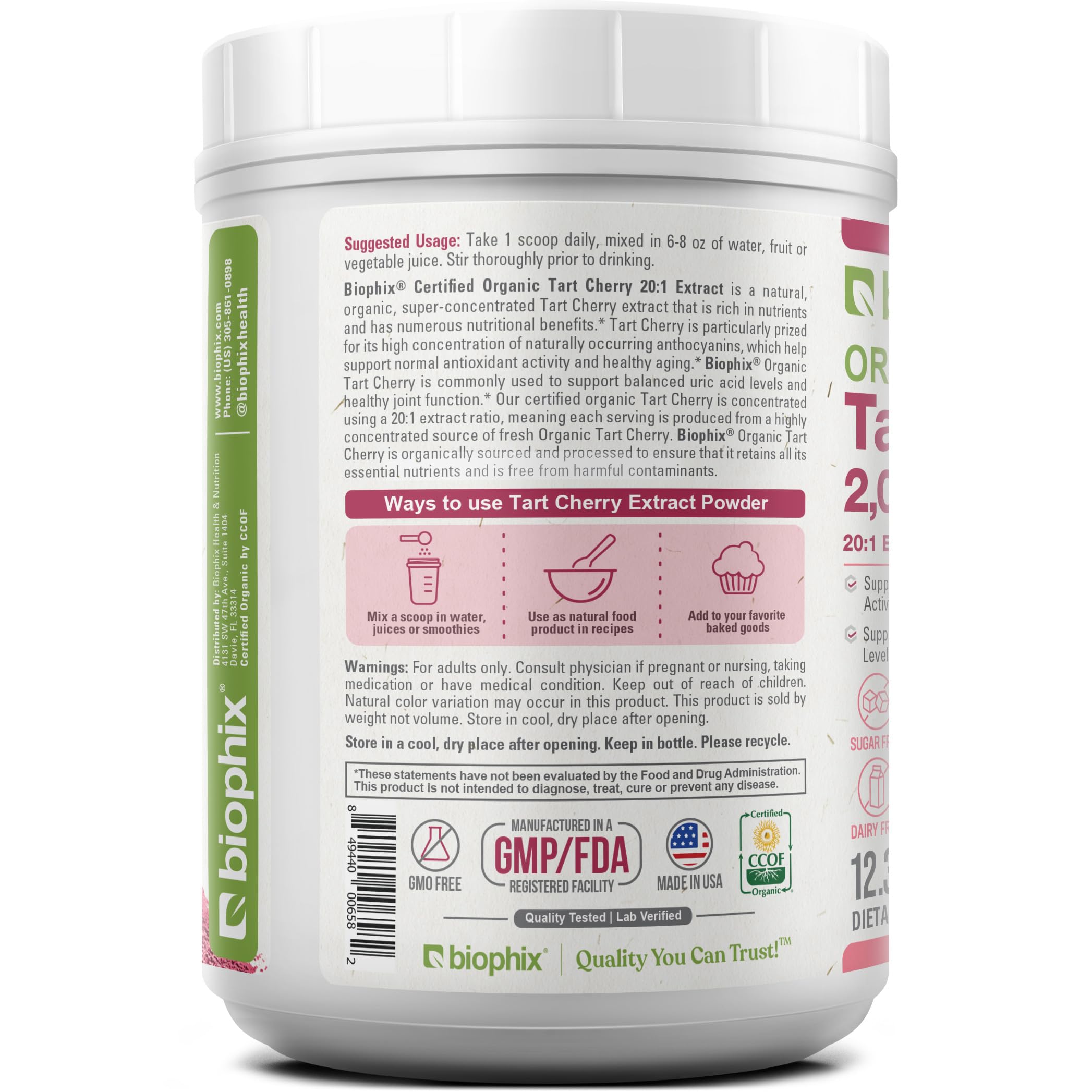 biophix producto en mesa de desayuno mostrando uso diario
