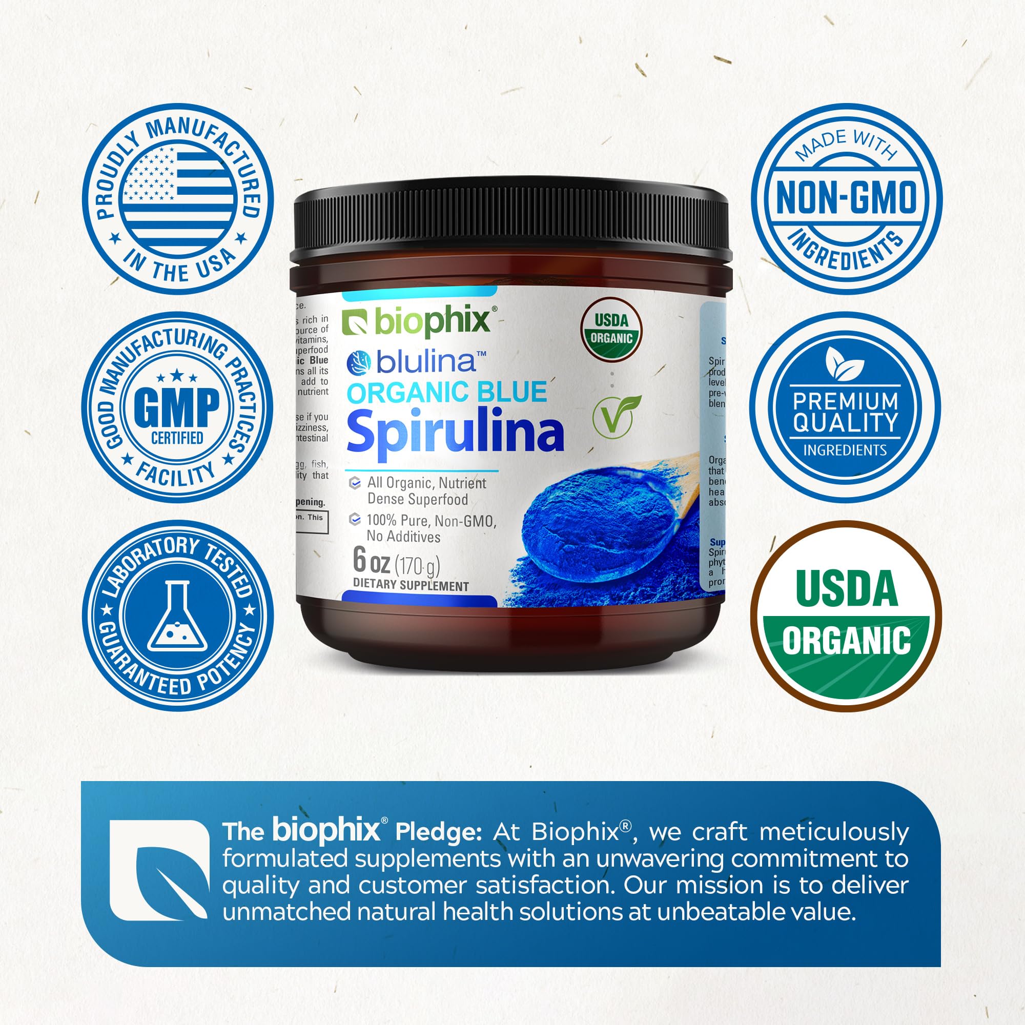 biophix etiqueta nutricional y certificaciones, calidad certificada