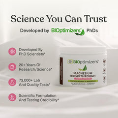 BIOptimizers bote junto a ingredientes naturales para confianza limpia
