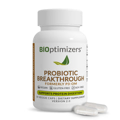 BIOptimizers envase frontal mostrando 30 cápsulas veganas y beneficios