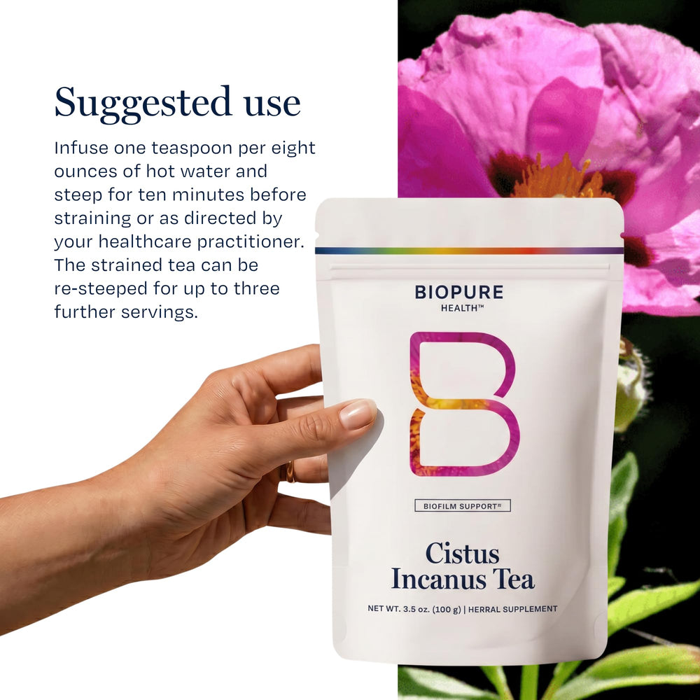 BioPure ramas y flores silvestres que subrayan recolección natural