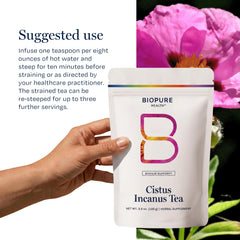 BioPure ramas y flores silvestres que subrayan recolección natural