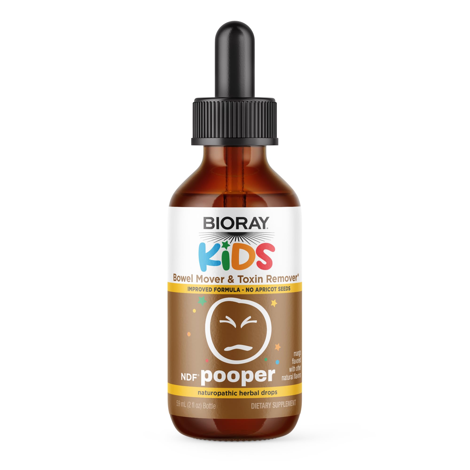 BIORAY frasco frontal con etiqueta mango y beneficio de regulación suave