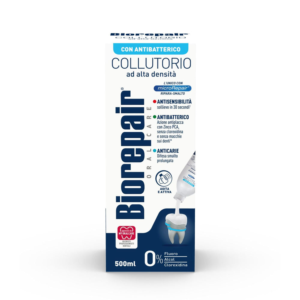 Biorepair etiqueta e ingredientes destacando su origen italiano y control