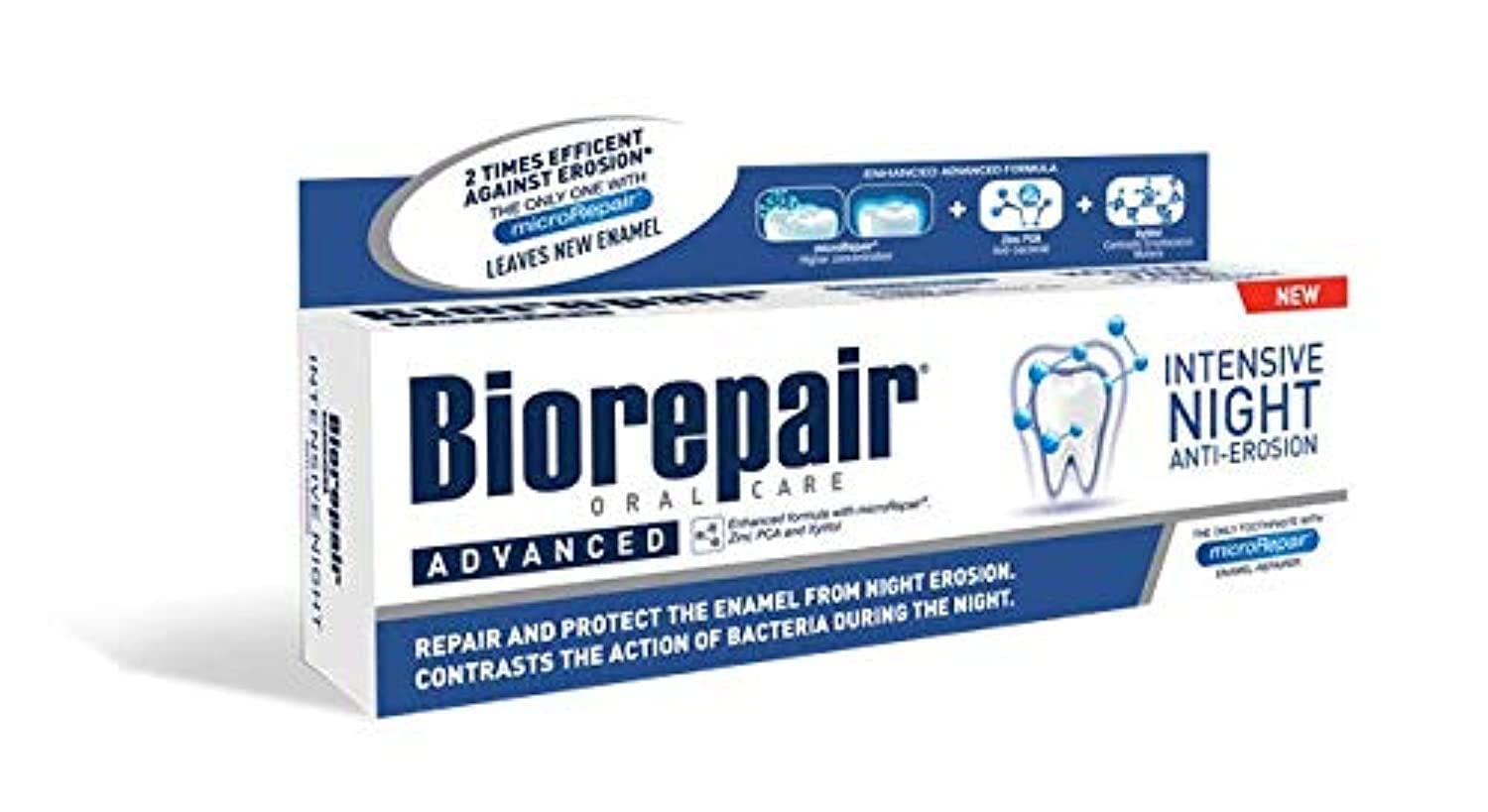 Biorepair Night Repair frontal 75ml mostrando diseño y beneficio reparador