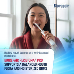 Biorepair Peribioma Pro aplicada en cepillo, optimiza limpieza diaria