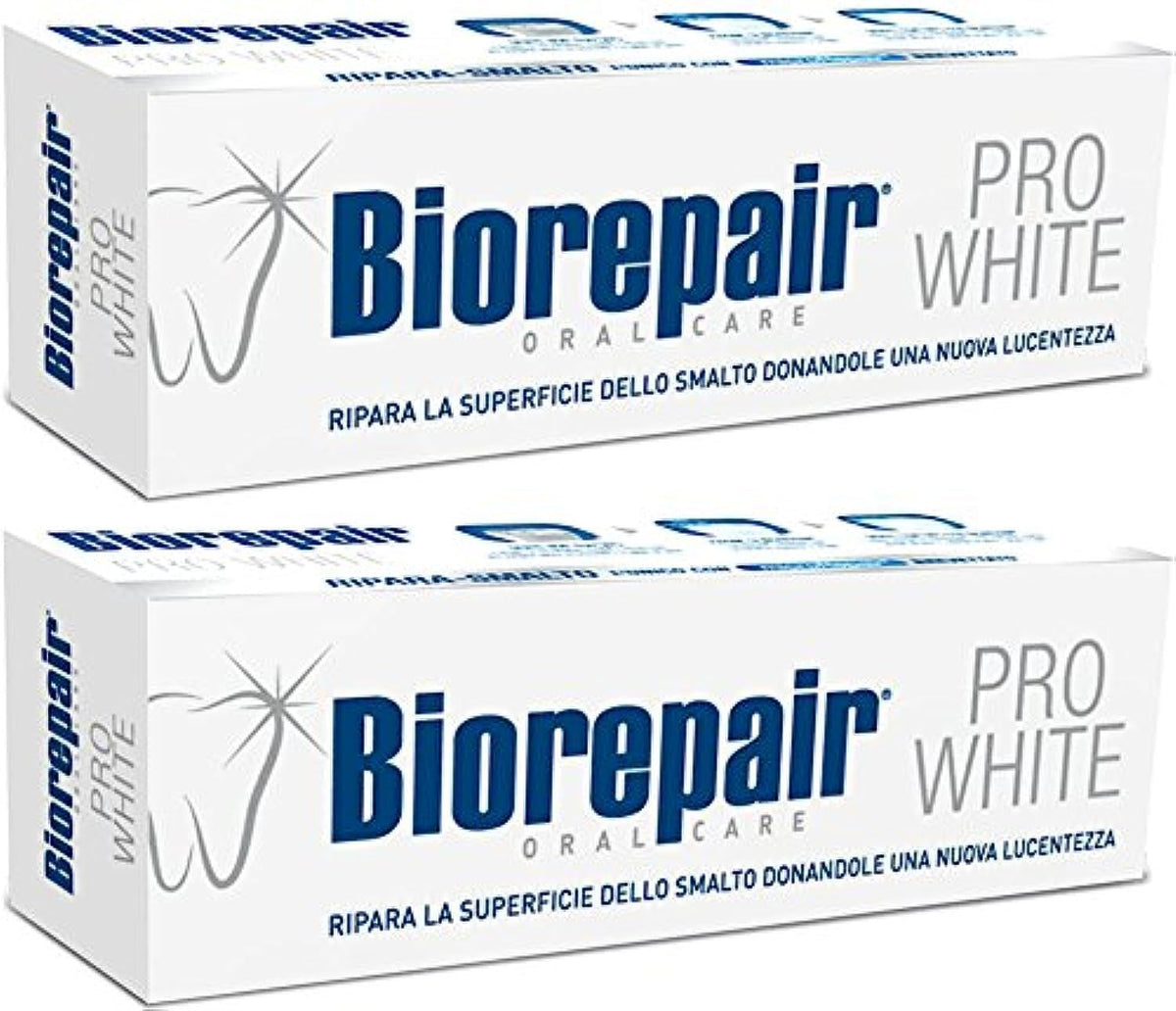 Biorepair Pro White frente del tubo mostrando etiqueta y beneficio de reparación