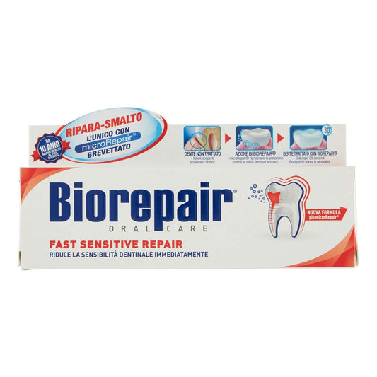 Biorepair tubo frontal mostrando diseño y beneficio reparador