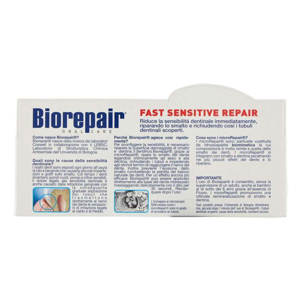 Biorepair en cepillo aplicando reparación y alivio sensible