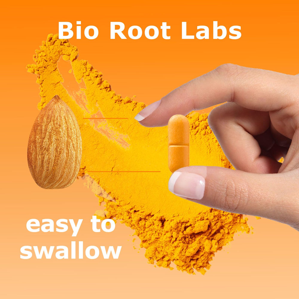 Bio Root Labs cápsula sobre cúrcuma, jengibre y pimienta negra naturales