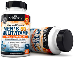 BioSchwartz cápsula abierta con polvo interior que sugiere pureza