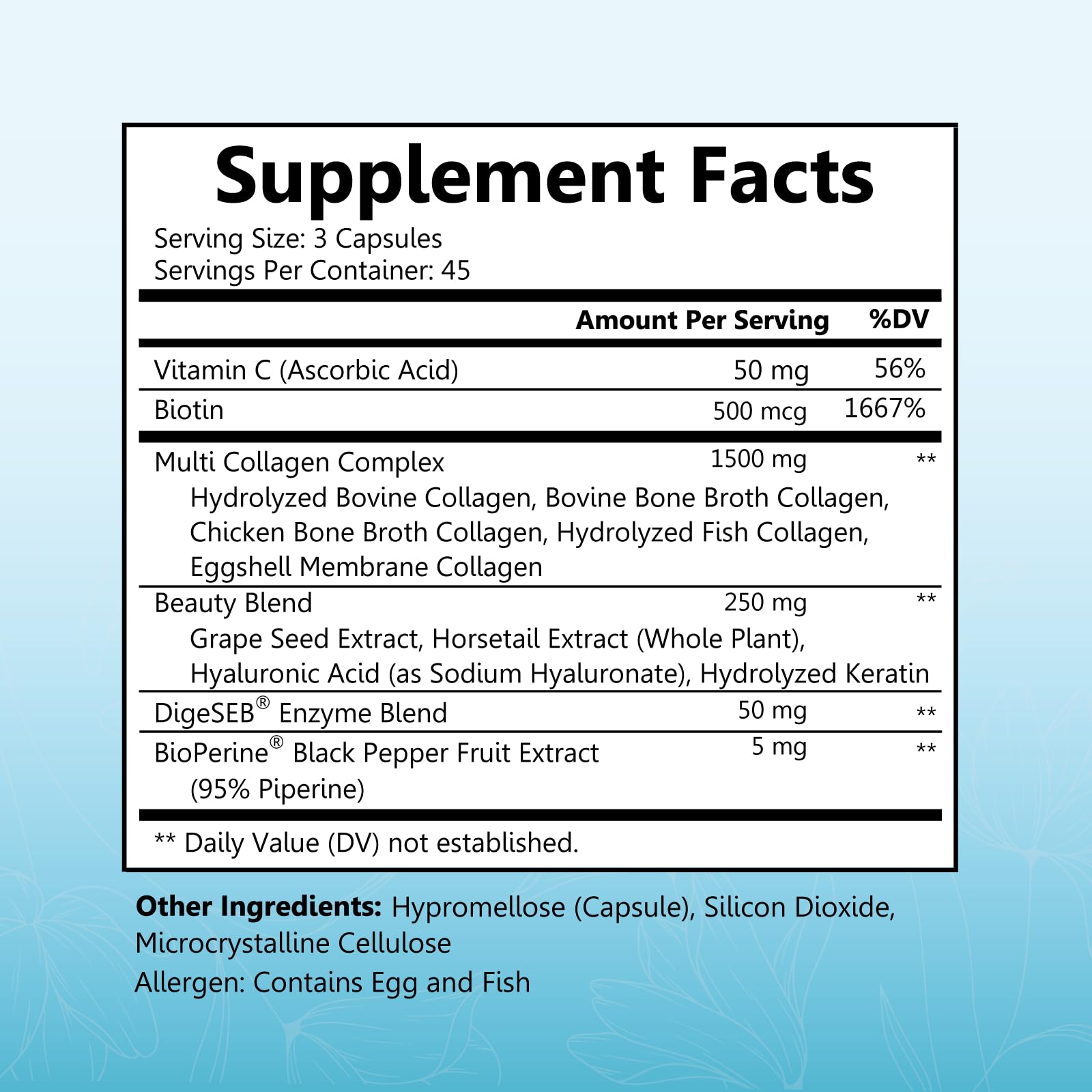 Etiqueta BioSchwartz con listado de ingredientes y beneficios claros